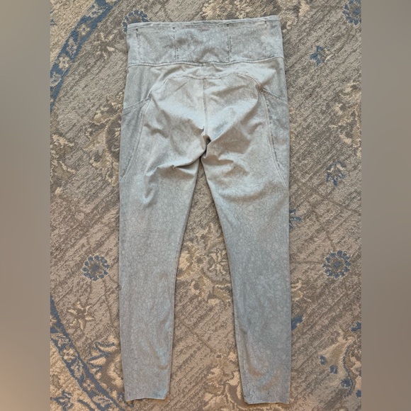 Lululemon Fast and Free Tight 25" *Nulux City Grit White Blue Fog - Picture 7 of 14